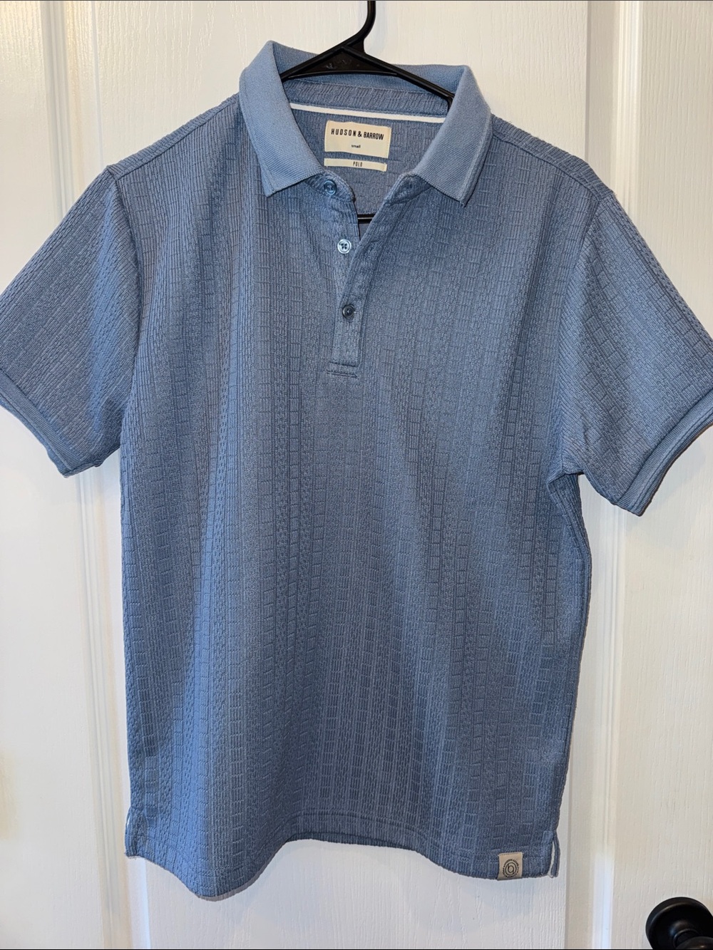 Hudson & Bleecker Men's Chambray Blue Polo